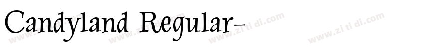 Candyland Regular字体转换